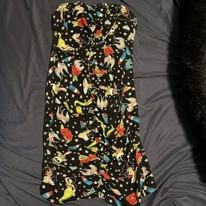 Rare Pinupgirl Clothing Deadly Dames vintage retro tattoo pinup hotrod bodycon